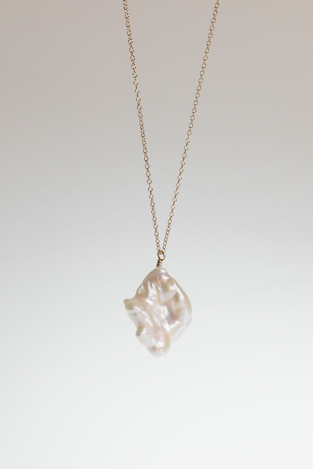 Baroque Pearl Drop Necklace