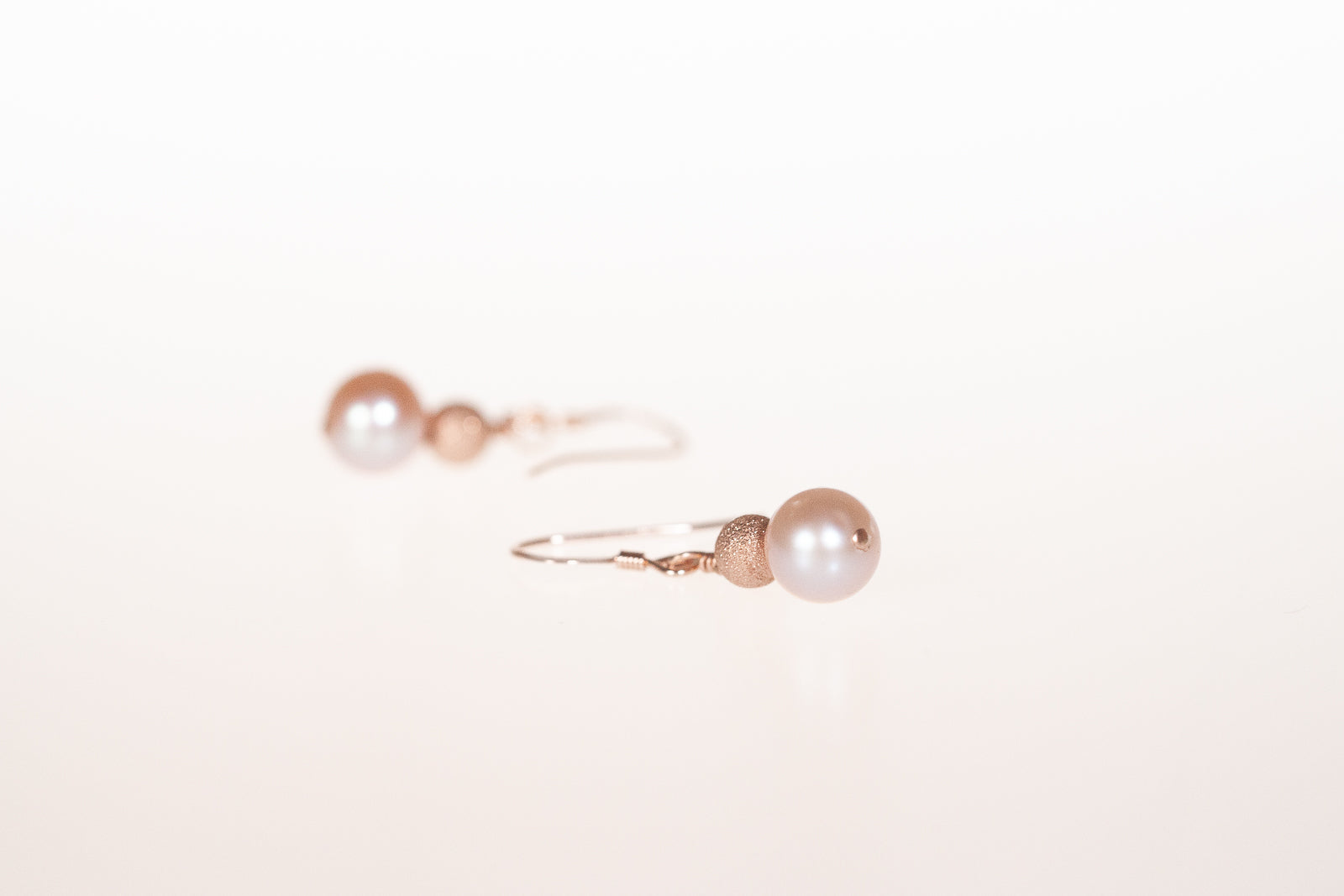 Natural Pink Pearl Drop Earrings