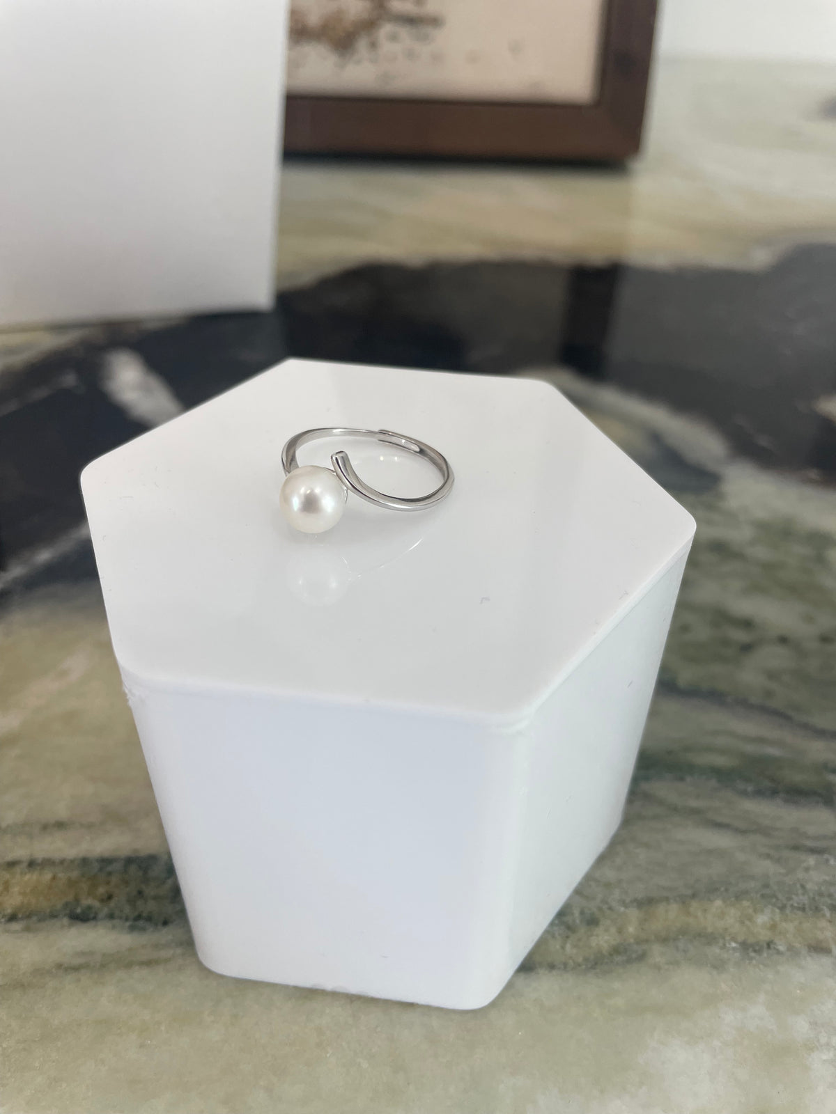 Silver Freshwater Pearl Ring