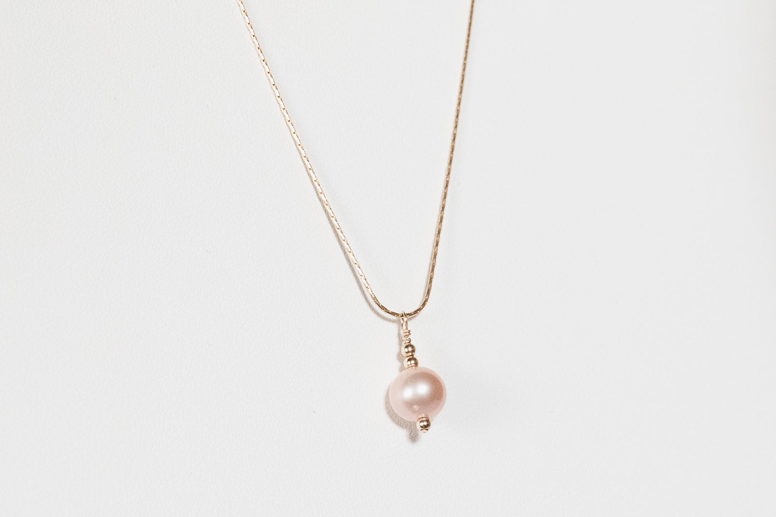 Natural Pink Pearl Drop Necklace