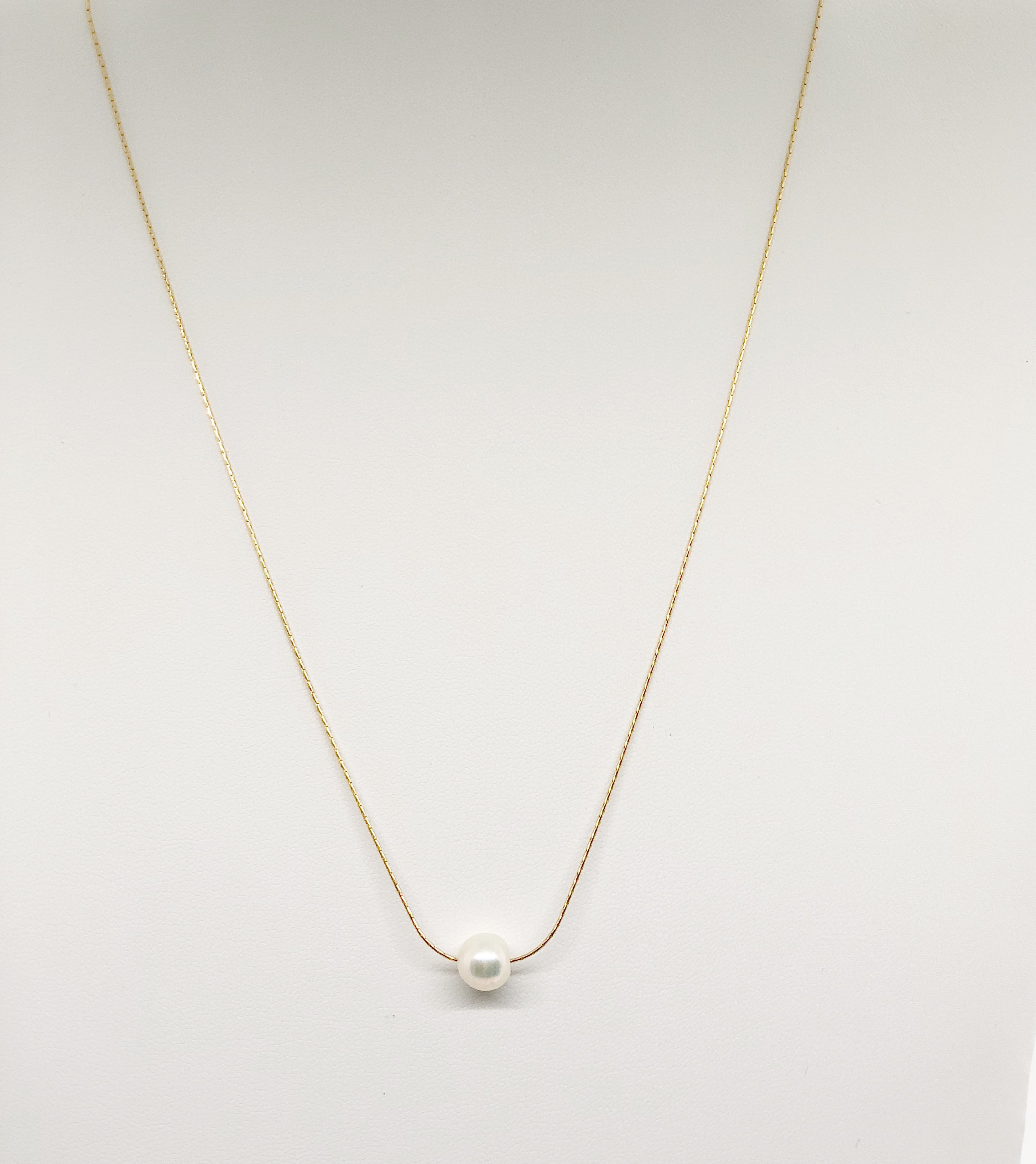 Floating Golden South Sea Pearl Necklace - Fine Jewellery - Tresor Jewellery